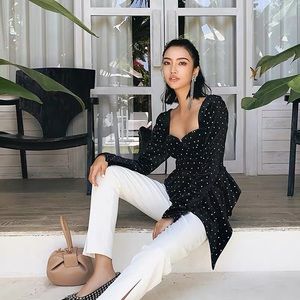 Black velvet sexy top